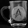 Star Trek sandblast engraved 1 pint tankard